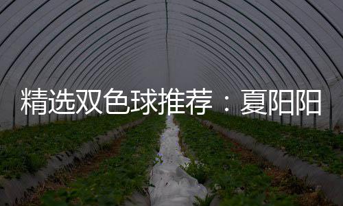 夏阳衔三万球推中2双色大专等2阳领精选荐家同